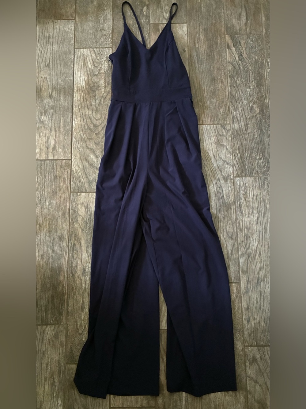 Halara Breezeful Backless Wide Leg Quick Dry Tank Jumpsuit Size Medium - Picture 4 of 9